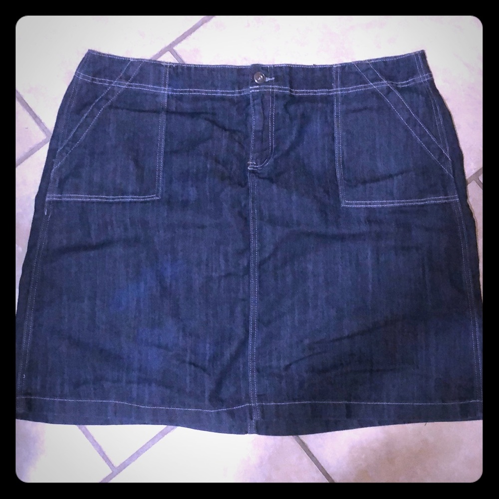 Denim Skirt 22" long